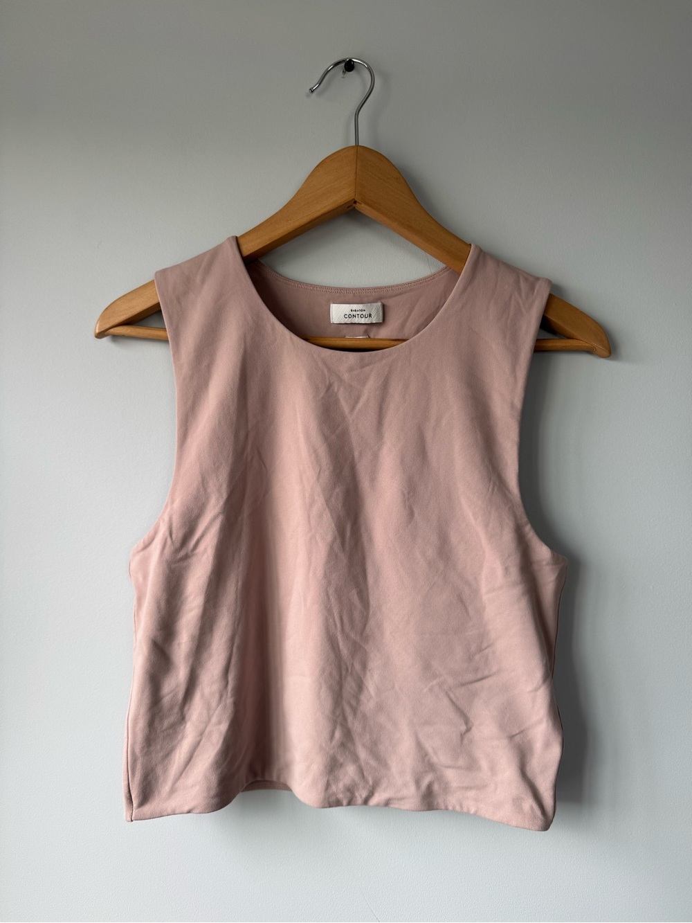 (L) BABATON Women's Sleeveless Cropped Tank - Blush Pink